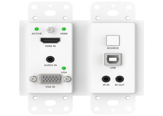 Lpcm Audio Format Hdbaset Extender 91.8x104.8x43mm Wallplate