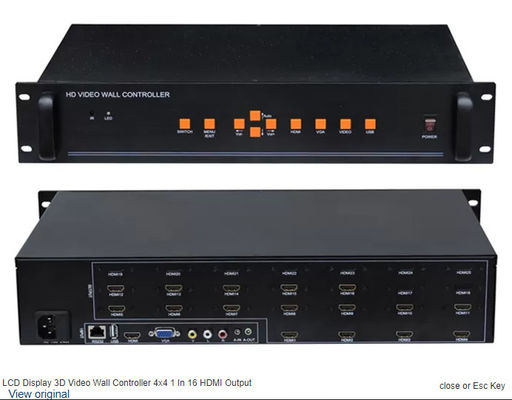Advanced 2x4 2x2 3x4 Display Video Wall Controller with 1920x1080 Resolution