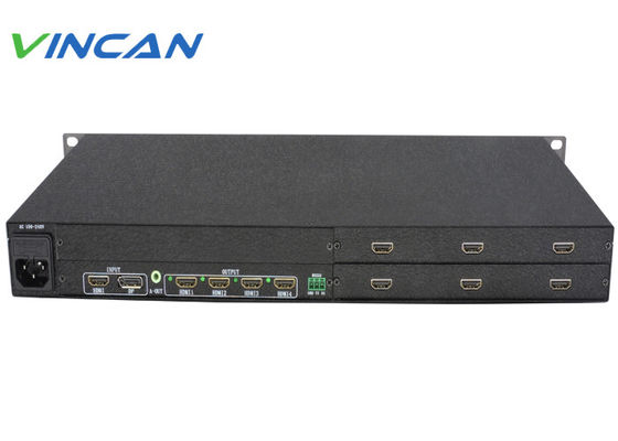 1x6 Video Wall Controller HDMI Splitter | LCD Wall Controller for 6 TV Display Setup