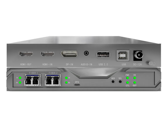 Fiber KVM Matrix Node with Integrated SFP I/O Cards, 4K 4:4:4 Support, and Video Wall Control