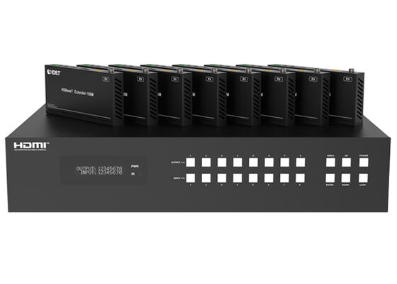 VINCAN 8x8 HDBaseT HDMI Matrix Switcher with 4K60 4:4:4 Video and PoC for Professional AV Installations