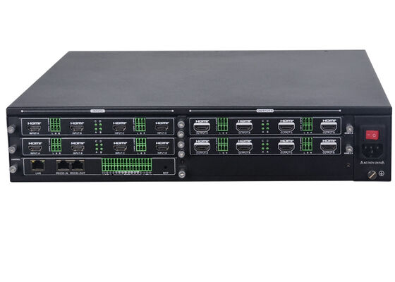 8x8 Modular HDMI Video Wall Processor 4K60 4:4:4 with 16 Windows for Video Wall Controller