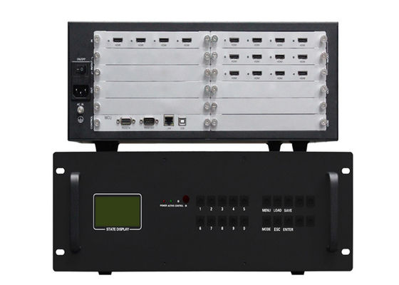 3.5U Casing Modular Video Wall Controller 3x4 With Dual Power Supply