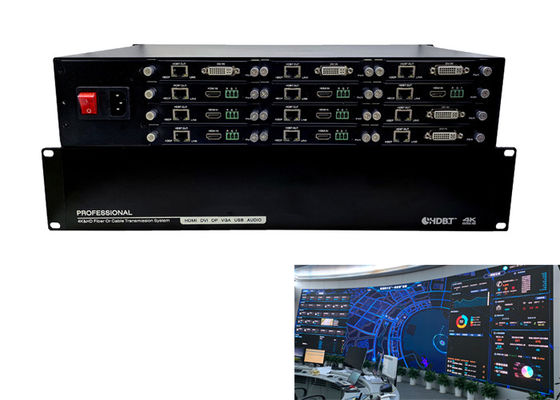 12 Ports HDBT Transmitter Extender Hdbaset To Hdmi Converter 4k