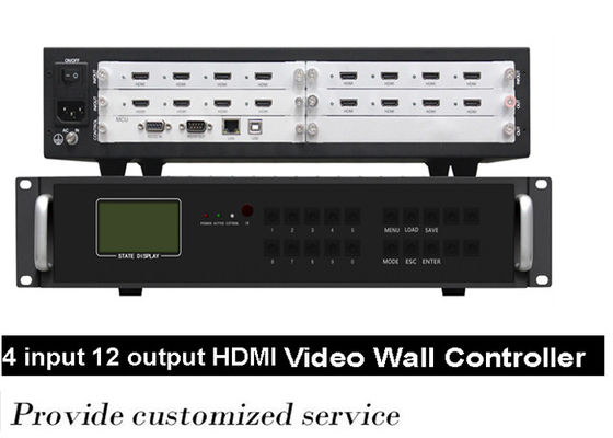 2x2 1x2 3x3 Multi Format LCD Video Wall Controller BNC Female Systems
