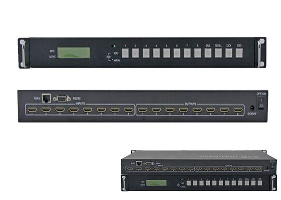 8 IN 8 OUT HDMI 1.4 Matrix Switcher 8x8 4Kx2k 30Hz 3D IR 1080P
