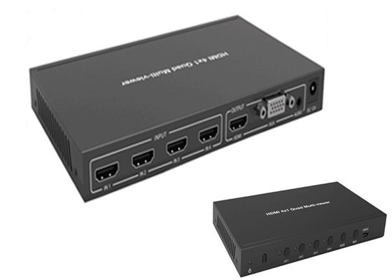 Full 1080P 3D 4k 60hz 4x1 Quad Hdmi Multiviewer With Seamless Switcher Function