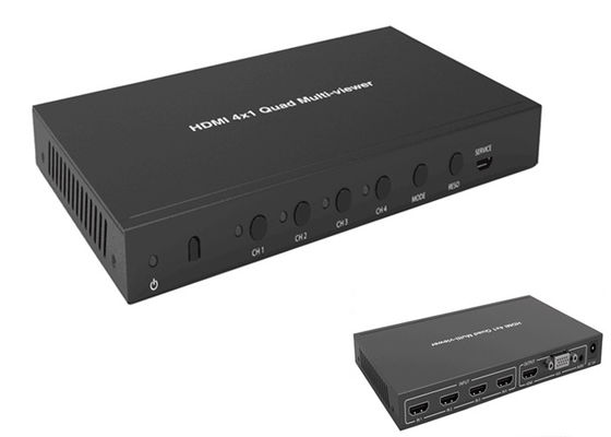 Full 1080P 3D 4k 60hz 4x1 Quad Hdmi Multiviewer With Seamless Switcher Function