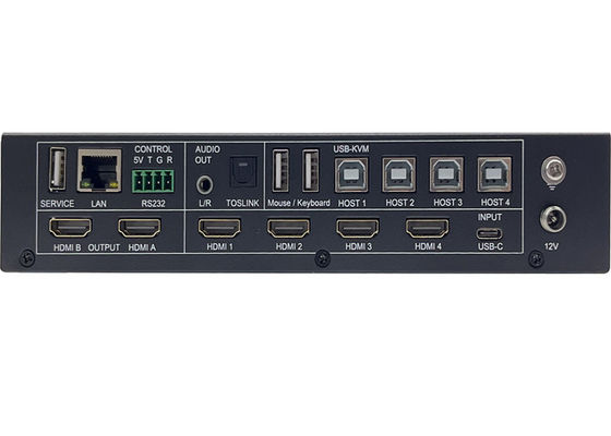 5x Inputs And 2x Outputs Seamless UHD Video Switcher With Multiview And KVM Control