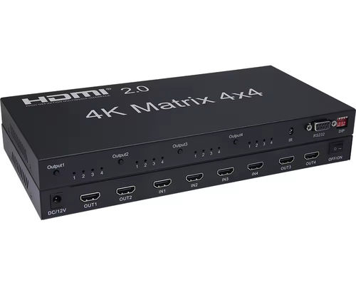 hdmi 4x2 matrix switcher with audio extraction
