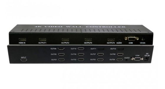 4k*2k 60Hz 3x3 HDMI Video Wall Processor with  VGA HDMI  Signal Sources