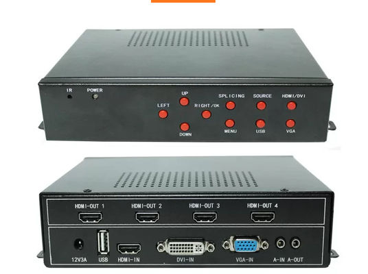 Professional 4K UHD Video Wall Processor for Multi-Screen Display