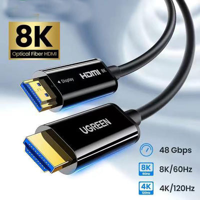 4K 60Hz Resolution HDMI 2.1 Fiber Cable With Long-Distance HDR Support