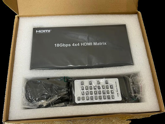 EDID Supported 4x4 HDMI Matrix with 225MHz Video Bandwidth and RS-232 Control
