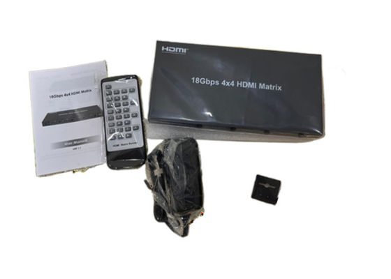 4X4 HDMI Matrix Switcher with Multiple Control Options and 4K Outputs