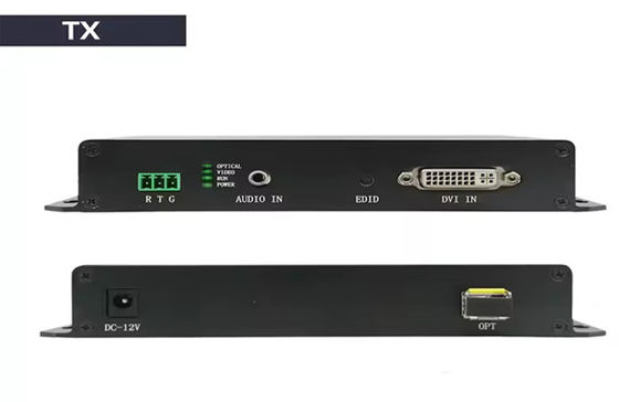 20km DVI Fiber Extender | 1080p@60Hz | HDMI 1.3 & 3.5mm Audio Support