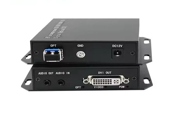 DVI Fiber Optic Extender | 20km 1080p@60Hz Transmission | DVI-D Dual Link