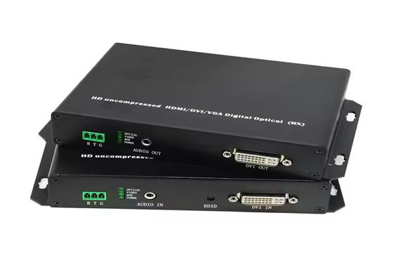 DVI Fiber Optic Extender | 20km 1080p@60Hz Transmission | DVI-D Dual Link