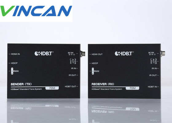 HDbaset HDMI Extender Over Single 70m CAT6 With IR Support POC, RS232 4k 60hz