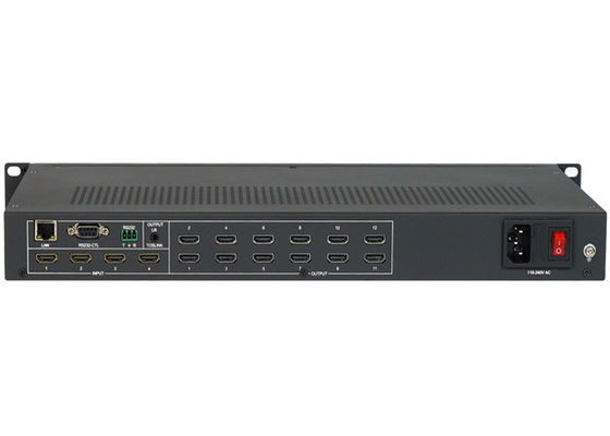 3x4 2x4  3x3 Hdmi 4k Quad Video Wall Processor With 4 Input 12 Output