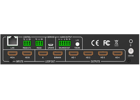 2 In 4 Out 2x4 Hdmi Splitter With Video Wall Adapter 2x2 Video Wall Controller - 4k