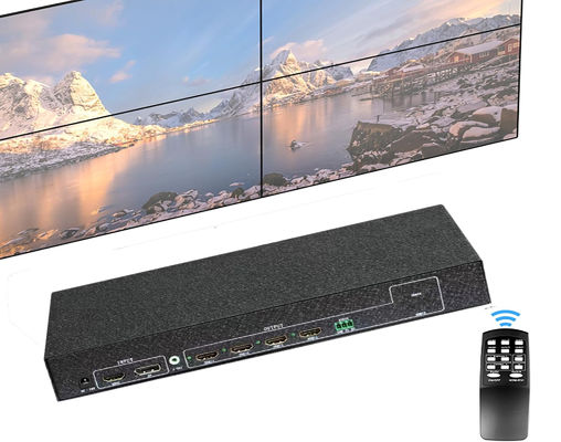 4K 30Hz 2x2 LCD Video Wall Controller Multi Monitor Splicing Processor