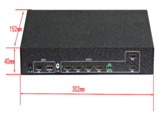 6 Channel Video Wall Controller 2x3 3x2  with RS232 Control for 6 TV Splicing