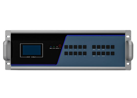 Redundant Power Supported 88 Ports 3.5 U Fiber KVM Transmitter and Receiver Node KVM Fiber Matrix