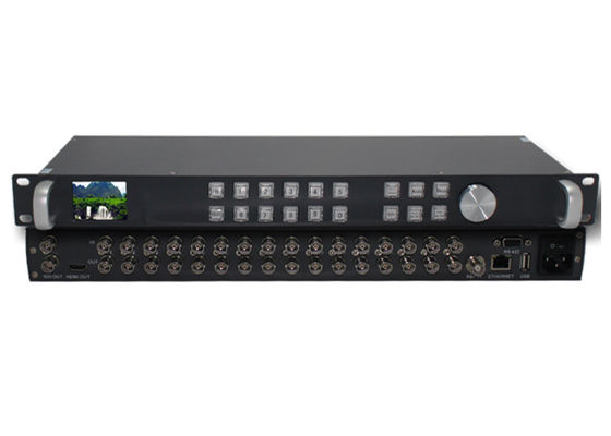 16 Input 12g-Sdi Hd Sdi Video  Multiviewer Quad 4 Channel 3g Sdi Multiviewer