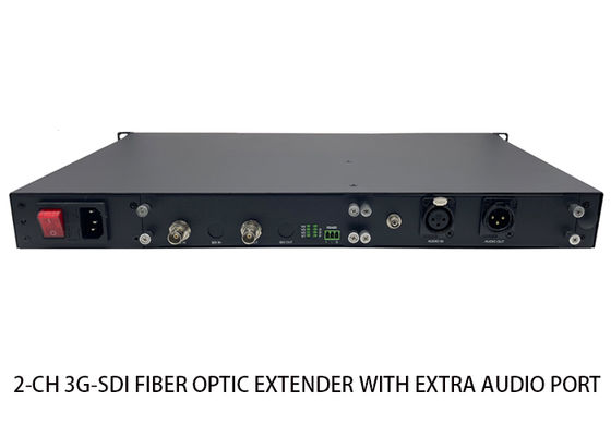 2-Ch 3G-SDI To Fiber Converter With Separate Audio Port