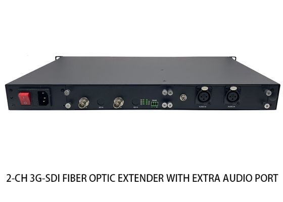 2-Ch 3G-SDI To Fiber Converter With Separate Audio Port