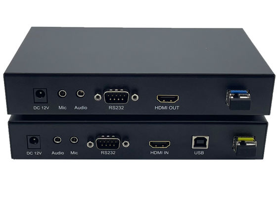 4k hdmi & usb kvm over fiber optic extender kit