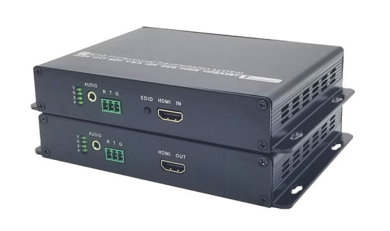 RS232 4k hdmi extender over fiber optic up to 20km length with separate audio port