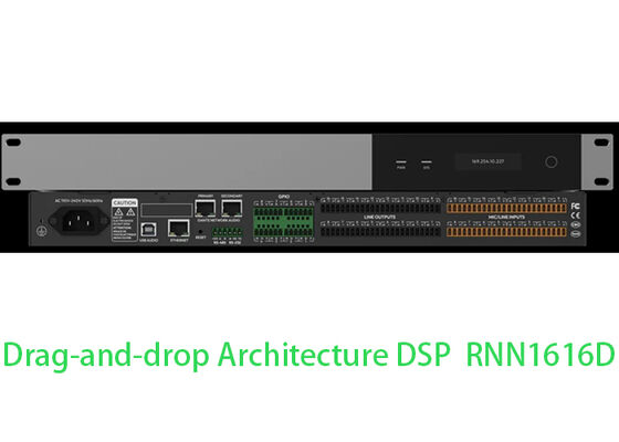 Dante DSP Matrix Processor  Audio DSP Processor 16x16 DSP Mixer | Drag-and-Drop Architecture
