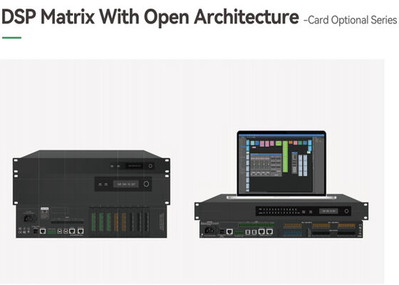 VINCAN Modular Audio DSP Matrix with Open Architecture, 64x64 Network Audio and Modular I/O Cards