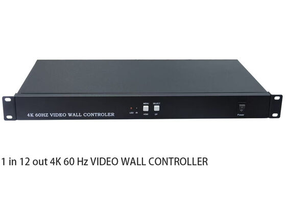 1 in 12 Out Video Wall Controller with DP Input and RS232 Control for Multi-Screen Video Wall Processor