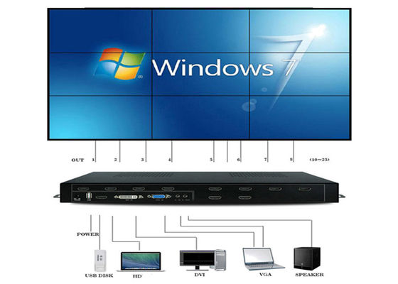 HDMI 1 In 9 Out 1080P VGA Video Wall Processor 2x2 3X3 3x2 4x2