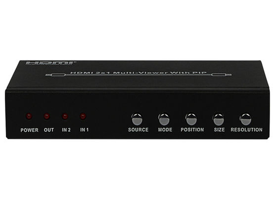DC 5V 1A PIP HDMI 2x1 MultiViewer Female Type Input Output Ports