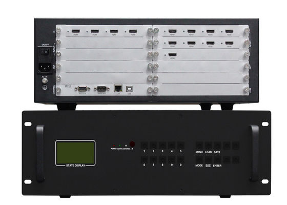 4 In 9 Out 3x3 2x2 HDMI Video Wall Controller With 3.5U Casing
