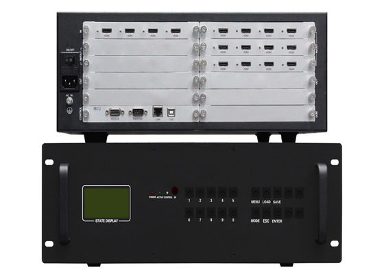 HDMI 1080P 3.5U Casing Video Wall Controller 2x2 4 Input 12 Output