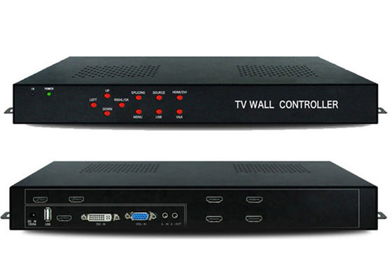 1 In 6 Out HDMI Video Wall Controller 2x3 2x2 matrix multiplication