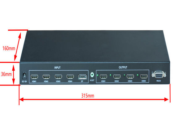 4x4 HDMI Matrix Switcher