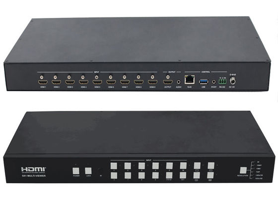 9Ch 4K Input 1Ch Output HDMI Multiviewer 9x1 Seamless Switcher