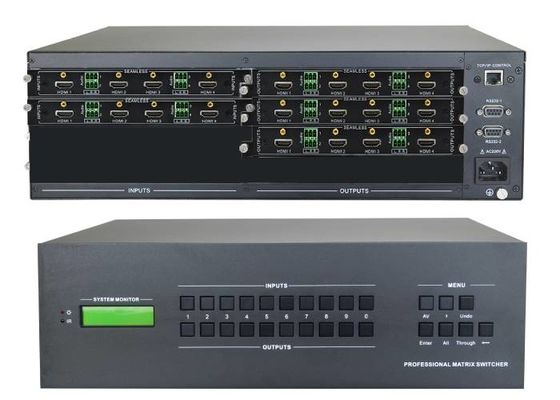 8-Ch 4k HDMI Input 16-Ch 4k Hdmi Output Video Matrix Switcher With Wall Mounted