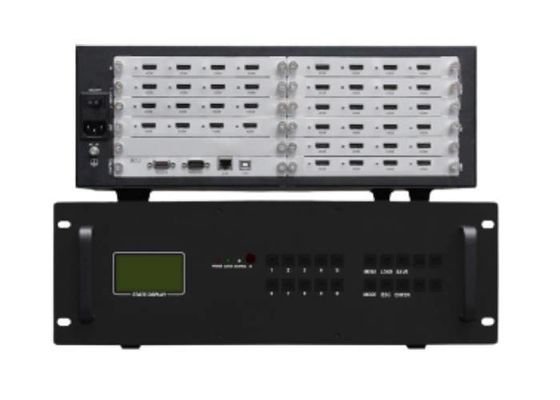 16 In 24 Out HDMI Modular Video Wall Controller With 3.5U Casing