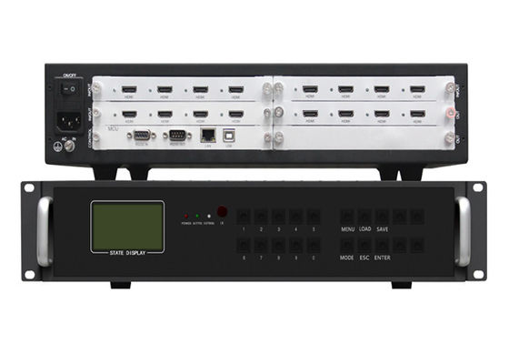 Modular Video Wall Controller 4 In 12 Out 8 In 8 Out Hdmi Splitter