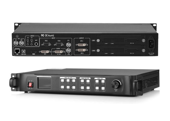 1HDMI 1 VGA 2 BNC Input 2 DVI Output LED Wall Processor With 1U Casing