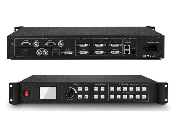 4 Windows LED video wall controller With Local Preview Ethernet Monitoring