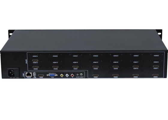 Hdmi 2x2 3x4 2x6 2x5 LCD  Video Wall Matrix Controller With RS232 Control For 12 TV Splicing