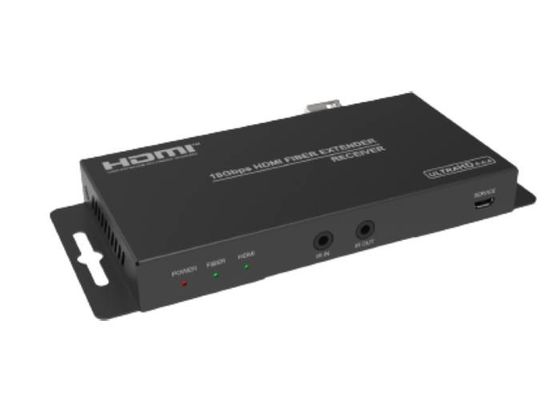 18Gbps 2.0 Video HDMI Over Fiber Extender With Audio Extracting